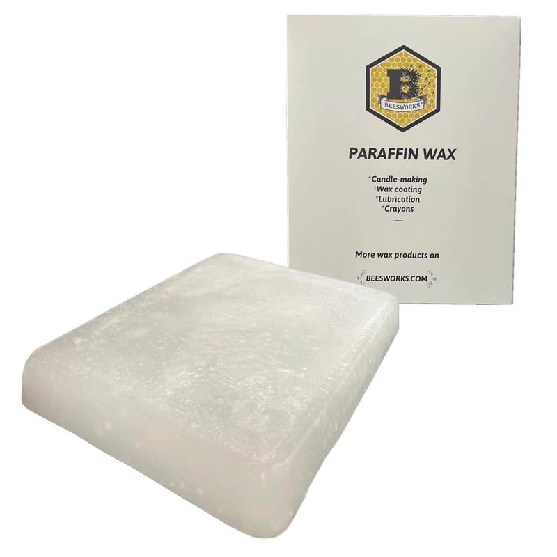 Beesworks Paraffin Wax - 2.2 lbs Refined General Purpose Paraffin Wax - Pure Wax for DIY Candle Making, Canning, Waterproofing, Metal Preservation and More - Image 1